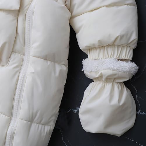 Combinaison bébé nid douillet en toison polaire avec moufles