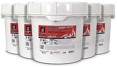 Square D MPU52 Firestop Putty Coils, 5 Pieces, Silicone, Marine Fireproofing and Sealing, 3.5 Gallon Pail