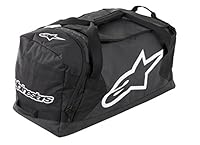 Alpinestars Goanna Duffle Bag, Sporttasche groß für Motorrad Zubehör, Hochbelastbare Reißverschlüsse, Gear Bag, (82cm x 39cm x 45cm),125 L, MX Enduro Motorrad Sporttasche Damen Herren, Schwarz/Weiß