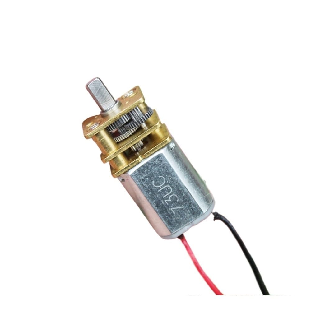 HJNAOKGWHQ N20 DC Gear electronic starter 3V 6V 25RPM-50RPM Slow Speed Metal Gearbox D-axis for Electronic Door Lock Diy Smart Robot