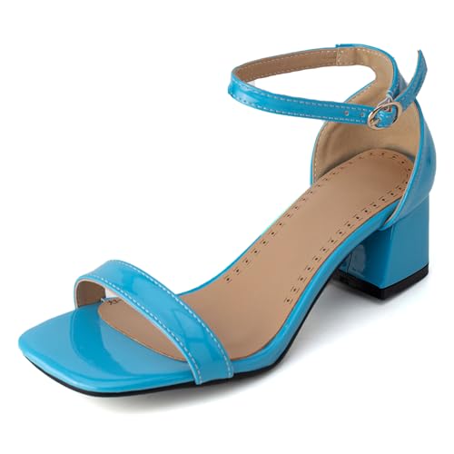 Sandales vernies à talon Lizoleor pour femme avec bout carré chic