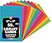 Hygloss Products Library Checkout Cards – Bright Colored Due Date Note Cards - 3 x 5 Inches, 50 Pack