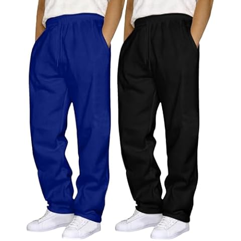 OUMSHBI Men's Open Hem Jogging Bottoms Cover