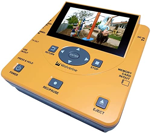 Wolverine Transmedia- Home Movie Digitizer - Preserve Your Old Videos From Camcorders, Vcr’s And Dvd’s Into Digital Formats - Hdmi Output, Worldwide 110-240V Adapter, 32Gb Sd Card Included #TOP1