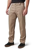 5.11 Tactical Men's Edge Chino Pants 2.0, Classy-Looking, Straight Fit, Gusset, Stone, 36W x 34L, Style 74549