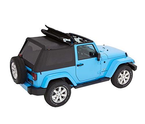 Bestop 56852-35 Black Diamond Trektop for 2007-2018 Jeep Wrangler JK 2-Door by Bestop - Used condition - CA$1068.06