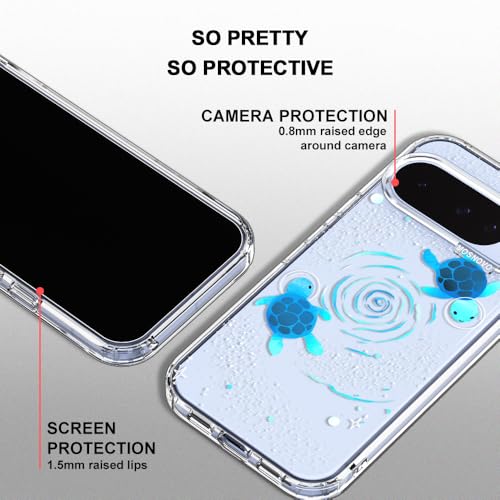 MOSNOVO Case for Google Pixel 10 & Pixel 10 Pro, [Buffertech 6.6ft Military-Grade Drop Protection] [Anti Peel Off Tech] Clear TPU Bumper Phone Case Cover Design - Space Turtle by MOSNOVO - Used condition - Image 5