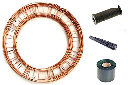 Kit de material para coronas de Navidad con alambre de floristería y base de anillo 2