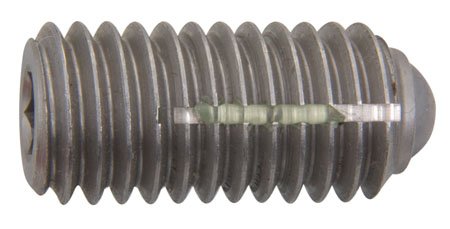 Kipp KBP-163 Hex-Socket Long-Lok Thread All-Stainless Steel Ball Plunger 1/2-13 x 1.02, End force-12.36 lbs.