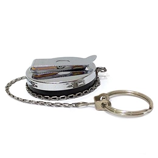 Yueton Chroming Plastic Retractable Belt Clip Badge Reel with Metal Chain, Key ID Badge Holder Belt Clip Chain Pull (Black and Silver)