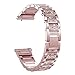 Produktbild OWZSAN Damenuhren 22mm 20mm Frauen Armband 3 Band 41mm 45mm 42mm 46mm Active 2 1 Metall Diamantarmband Mode Armband Gürtel Leder-Metall-Edelstahl-Armbänder (Color : Rose Pink, Größe : 22mm)