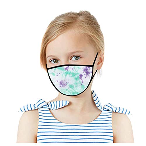 Preisvergleich Produktbild Gugavivid 1 Stücke Kinder Mundschutz Multifunktionstuch Cartoon Druck Maske Animal Print Atmungsaktive Baumwolle Stoffmaske Waschbar Mund-Nasenschutz Tiermotiv Bandana Halstuch Jungen Mädchen(1PC,A)