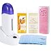 iMeshbean® Depilatory Roll on Wax Heater Roller Warmer Cartridge Strips Hair Removal Kit (2 Wax & 1 Paper)