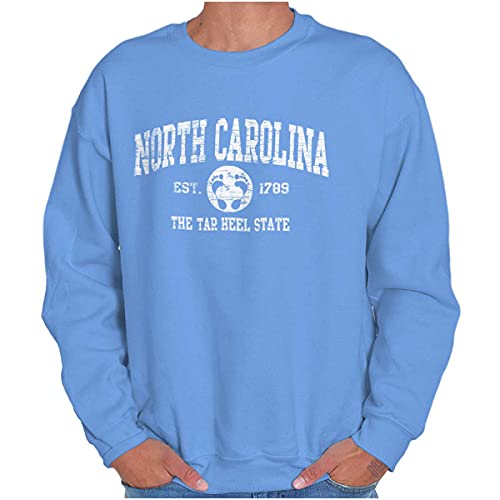 Sudadera vintage de Carolina del Norte Beach NC Souvenir cuello redondo - Azul - X-Large