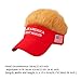 Hair Hat for Men Baseball Cap Embroidered Funny Fashion Accessories Decor Wig Hat Visor with Fake Hair for Gifts Adults Multicolor