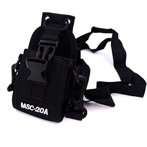 3 in 1 Multi-Function Universal Pouch Bag Holster Case for GPS PMR446 Motorola Kenwood Midland ICOM Yaesu Two Way Radio Transceiver Walkie Talkie UV5R Series - iSaddle MSC-20A