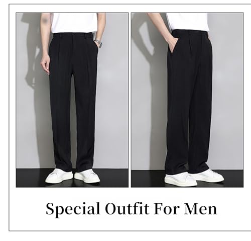 Fleurosta Stretch Waist Ice Silk Pants, Easemotions Super Stretch Ice Silk Comfort Everyday Pants, Casual Golf Dress Trousers2