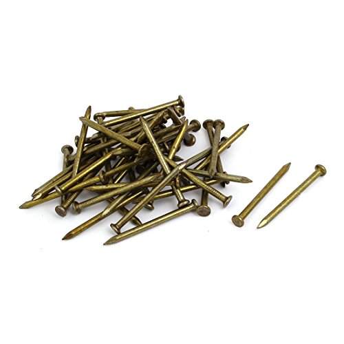 Aexit Fiber Concrete Fastener Cement Wall Carbon Steel Point Tip Wire Nails 3.4mmx50mm 50PCS Model:67as160qo166