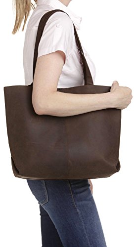 Leabags Borsa a mano donne | Shopper in vera pelle...