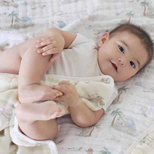 Image of aden + anais Essentials Dream Blanket,100% Cotton Muslin Baby Blanket Crib Bedding for Newborn Baby and Toddler, Nursery Blanket for Boys and Girls, Baby Registry and Shower Gift - My Darling Dumbo