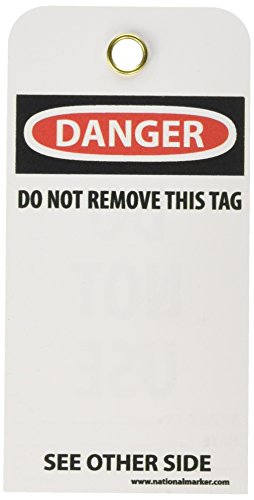 Étiquette Danger Ne pas utiliser indéchirable NMC Rpt105g pour sécuriser vos machines