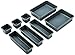 Junk Desk Drawer Organizer Tray Dividers - Set of 8 Shallow Drawer Organizers and Storage - Best Interlocking Narrow Drawer Organizer Separators for Kitchen, Bathroom, Makeup, Office, Vanity