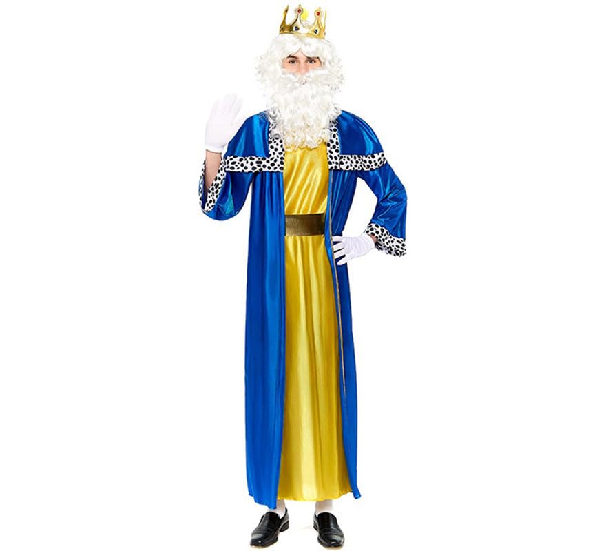 ZZ DISFRAZZES | Disfraz de Rey Mago azul para hombre (M)