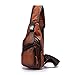 WOKEZ Sac de Poitrine Homme Sac Bandoulière Bandoulière Hommes Casual Triangle Triangle Crossbody Sac sans Tour Voyage Un Sac À Bandoulière Daypack Male (Color : 4, Size : 17 * 9 * 31cm)