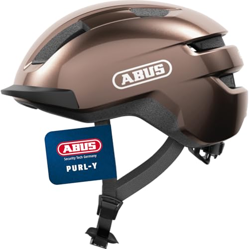 ABUS Fahrradhelm PURL-Y – geeignet für E-Bike und S-Pedelec – stylisher NTA-Schutzhelm für Erwachsene und Jugendliche – Braun, Größe M ABUS Fahrradhelm PURL-Y – geeignet für E-Bike und S-Pedelec – stylisher NTA-Schutzhelm für Erwachsene und Jugendliche – Braun, Größe M