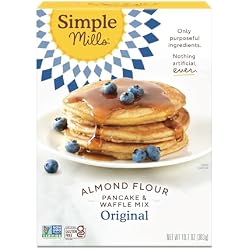 Simple Mills Almond Flour Pancake & Waffle Mix, Original - Gluten Free, Plant Based, Paleo Friendly, Breakfast 10.7 Ounce (Pack of 1)