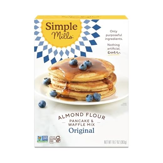 Simple Mills Almond Flour Pancake & Waffle Mix, Original - Gluten Free, Plant Based, Paleo Friendly, Breakfast 10.7 Ounce (Pack of 1)
