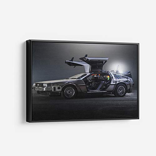 DMC Delorean Back to the Future - Canvas Art Wall