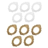 Ipetboom Harz Bilderrahmen Oval 10 Stück Vintage Stil für Selbstgemacht Handwerk Schmuck und Kreative Foto Dekoration