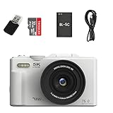 Optinexo 5K Digital Compact Camera(Bianco)