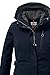 Killtec Damen Parka Funktionsparka mit abzippbarer Kapuze KOW 165 WMN PRK wasserdicht, Winddicht, atmungsaktiv 00814-dunkelnavy 46