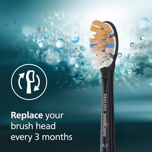 Philips Sonicare A3 All-in-One Brush Heads, 2-Pack, 6 Month Supply, Black - image 8