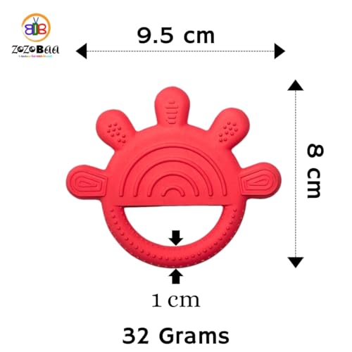 Image of Finger Shape Soft Silicone Teether for Baby Gums, Teething Toys for Babies, BPA Free, Pain-Relief, Non-Toxic, 100% Food Grade, Soothing & Smooth Edges Easy to Grasp Chewable-Hand (Pack of 1)