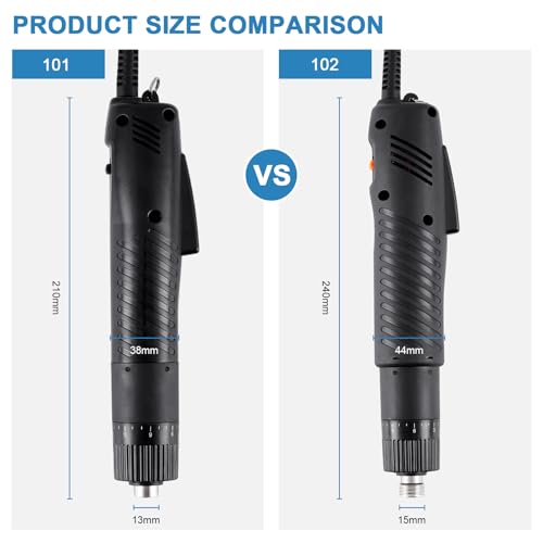 MXBAOHENG Electric Screwdriver Sets Torque Adjustable Drill Tool Applicable Batch Head 6.35mm 110-220V (102)