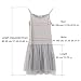 Damen Mesh Splice Cami Full Slip Extender Kleid Spaghetti Träger Unterrock, Style 03-schwarz, Einheitsgröße