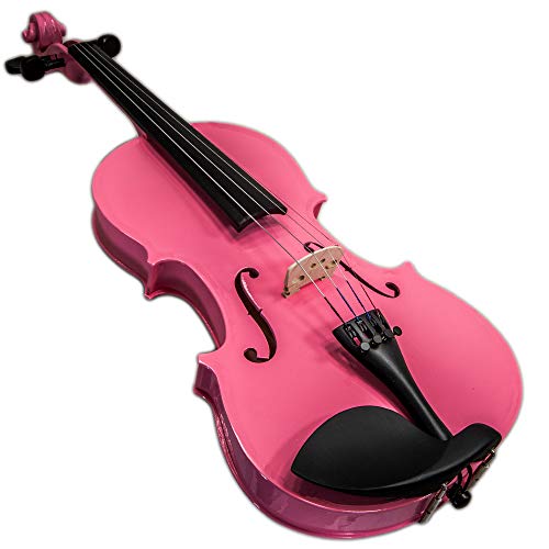 Sky Full Size Vn202 Solidwood Pink Violin With Brazilwood Bow And Lightweight Case #TOP2