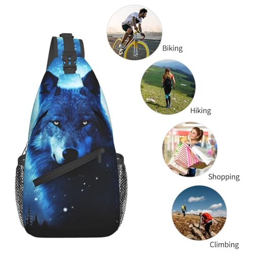 Bolso Sling para Hombre y Mujer Negro Compatible Viaje miniatura 5