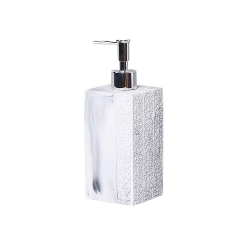 Cyairong-22 White Soap Dispenser High-Grade Lotion Dispenser Bottle Press Shampoo Body Wash Empty Soap(White)