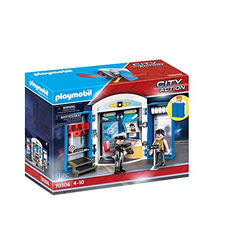 PLAYMOBIL City Action 70306 - Spielbox In der Polizeistation, ab 4 Jahren