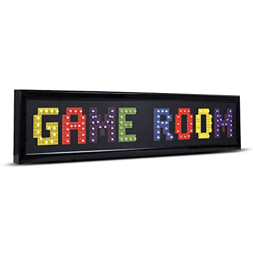 American Art Decor Framed Led Sign - Vintage Neon Sign - For Bar, Man Cave, Garage, Game Room & More (Game Room Multi, 6” X 31” X 11”) #TOP3