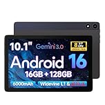【Android16 タブレット 初登場】FPD タブレット 10インチ wi-fiモデル｜16GB RAM + 128GB ROM (512GB拡張)｜1280x800 IPS大画面｜UNISOC T616 8コア CPU｜Widevine L1 Netflix/YouTube HD対応｜6000mAh & 18W Type-C急速充電｜顔認証 GPS AI搭載｜日本語説明書付