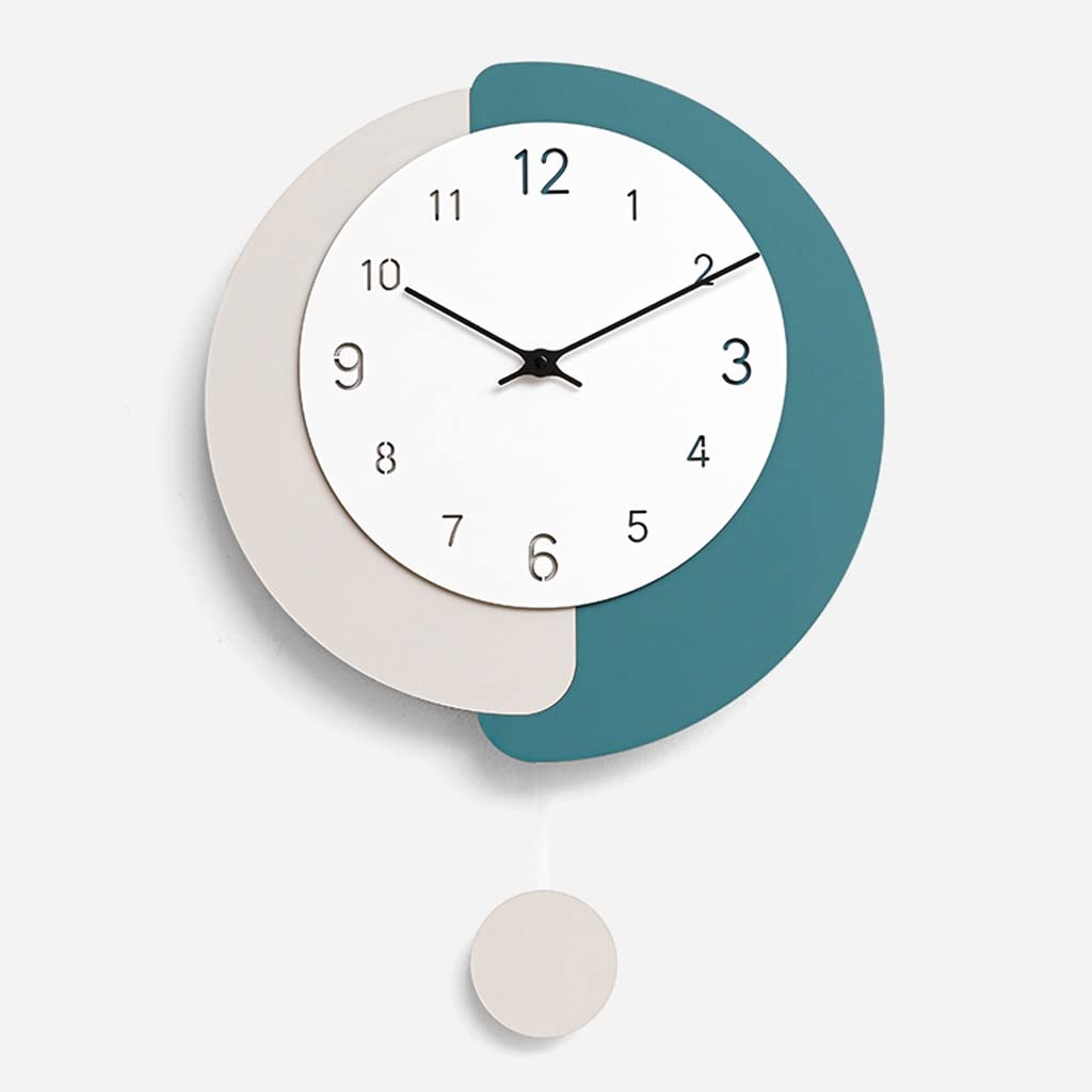 Horloge murale à quartz sans perçage JFDBGU pour salon