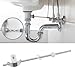 Set of 3 Lift Rod Basin Sink Pop Up Waste Rod with Plastic Ball Pop Up Waste Arm Lever Popup Waste Link Lever Pull Push Plug Joint Replacement Part