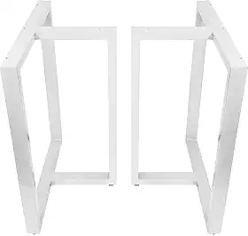 Base de Mesa de Jantar Kansas para Tampos de Vidro Pedra e Madeira até 200cm x 100cm - branca