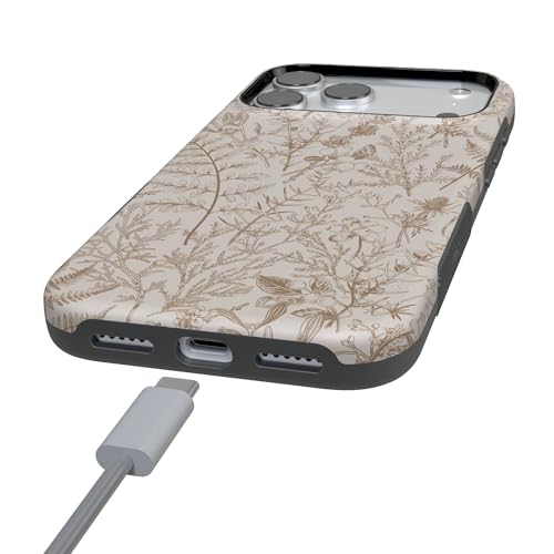 Casely iPhone 17 Pro Case | Beige Garden | Neutral Floral | Bold Protective Design | Compatible with MagSafe by Casely - Used condition - Image 5