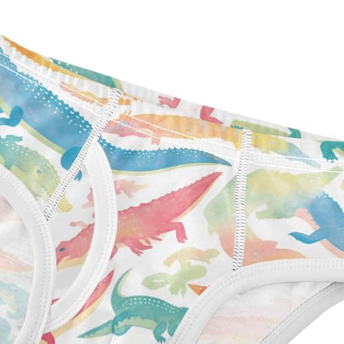 KLL Watercolor Crocodiles Baby Boys Pure Cotton Boxer Briefs Breathable Children Panties4